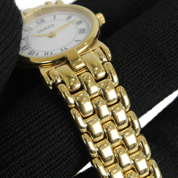 Gucci Quartz Watch Gold White - Picture 10 of 12